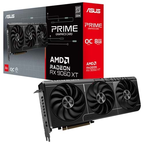 Asus PRIME-RX9060XT-O8G Radeon RX 9060 XT OC 8 GB GDDR6 128 Bit HDMI/DP Ekran Kartı