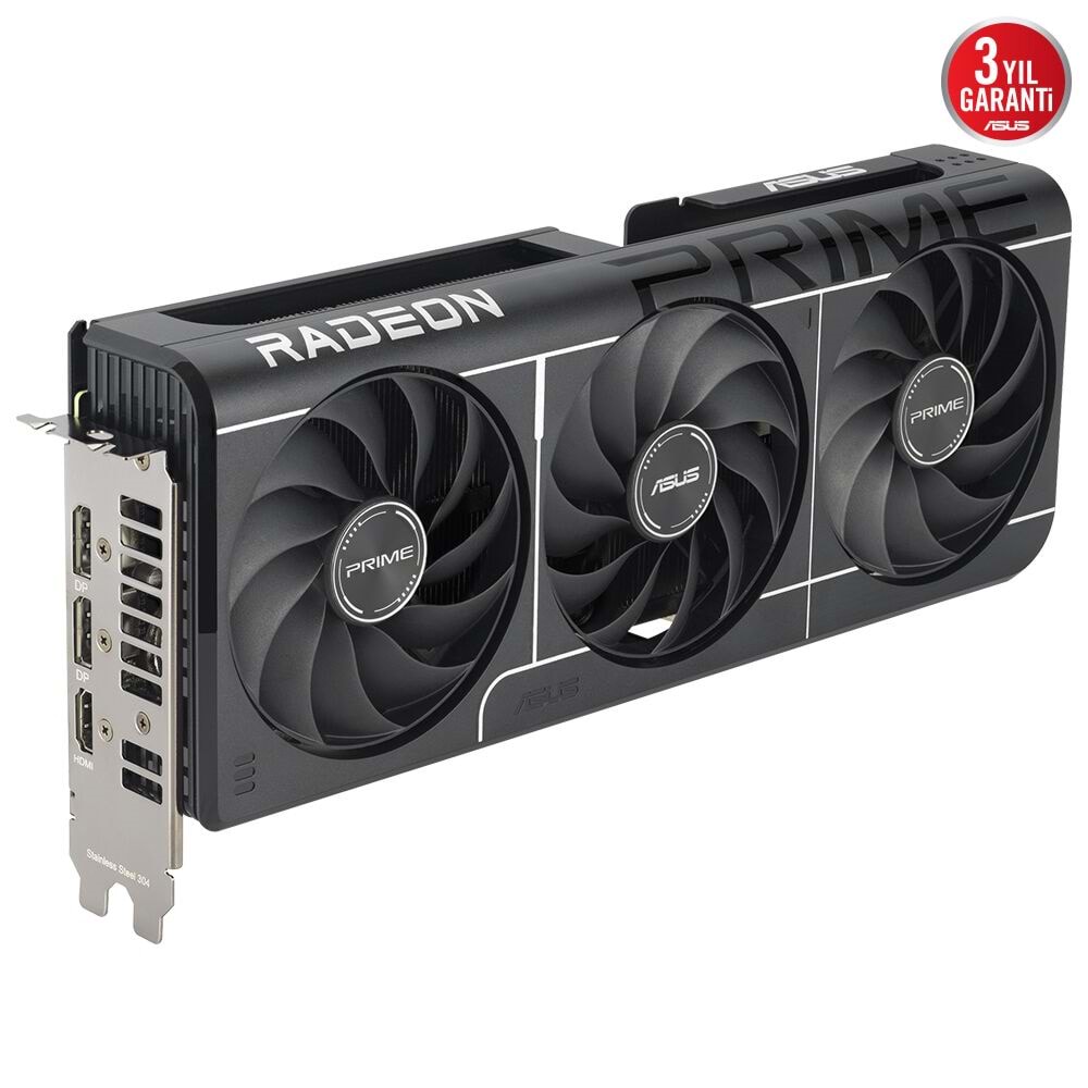 Asus PRIME-RX9060XT-O8G Radeon RX 9060 XT OC 8 GB GDDR6 128 Bit HDMI/DP Ekran Kartı