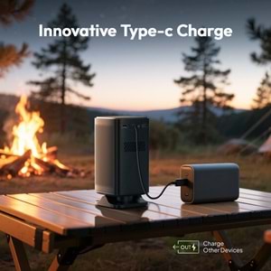 BYINTEK UFO P70X DLP Projeksiyon Cihazı - Taşınabilir Bataryalı, 300 ANSI, Outdoor ve Ev Sinema Sistemi, Android 9.0, 2025 Yeni Versiyon