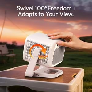 BYINTEK UFO U90 Full HD 1080p Taşınabilir Bataryalı DLP Projeksiyon 4K 700 ANSI Android 11 Wi-Fi