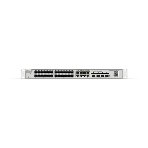 Ruijie Reyee RG-NBS3200-24SFP/8GT4XS 8-Port Bakır+24x1GBSFP Port+4X10GBSFP RackMont Switch