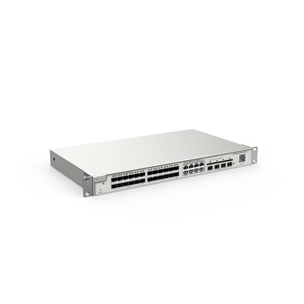 Ruijie Reyee RG-NBS3200-24SFP/8GT4XS 8-Port Bakır+24x1GBSFP Port+4X10GBSFP RackMont Switch