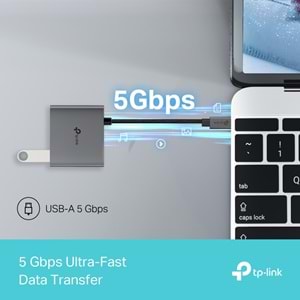 TP-Link UH3020C 4K 60Hz HDMI, 100W Hızlı Şarj, 1x Type-A, 3'ü Bir Arada USB-C Hub