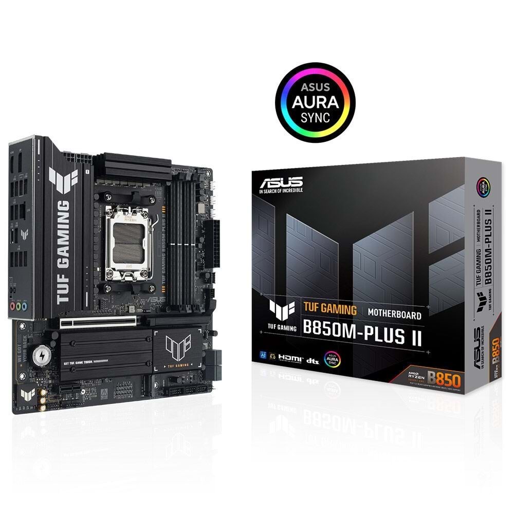 Asus TUF GAMING B850M-Plus II DDR5 8000 MHz OC M.2 HDMI/DP/USB-C PCIe 5.0 AM5 mATX Anakart