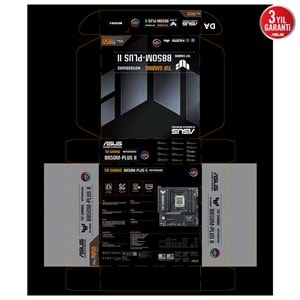 Asus TUF GAMING B850M-Plus II DDR5 8000 MHz OC M.2 HDMI/DP/USB-C PCIe 5.0 AM5 mATX Anakart