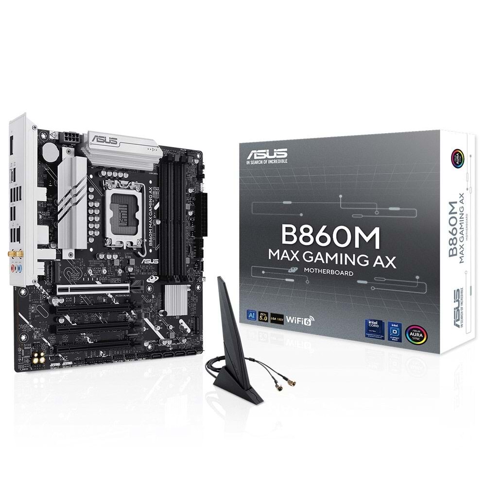 Asus B860M MAX GAMING AX Wi-Fi 6 Ddr5 Hdmı-dp Typec Pcıe 5.0 1851p Matx Anakart