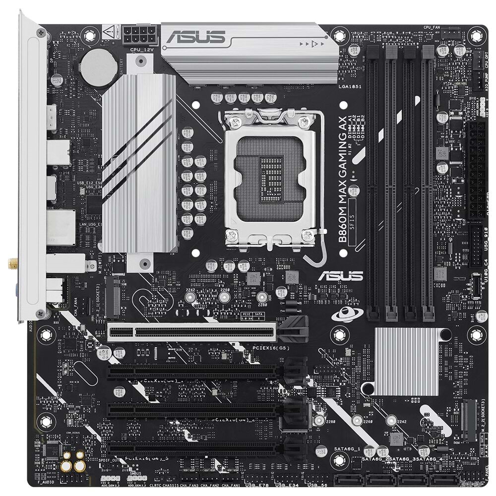 Asus B860M MAX GAMING AX Wi-Fi 6 Ddr5 Hdmı-dp Typec Pcıe 5.0 1851p Matx Anakart