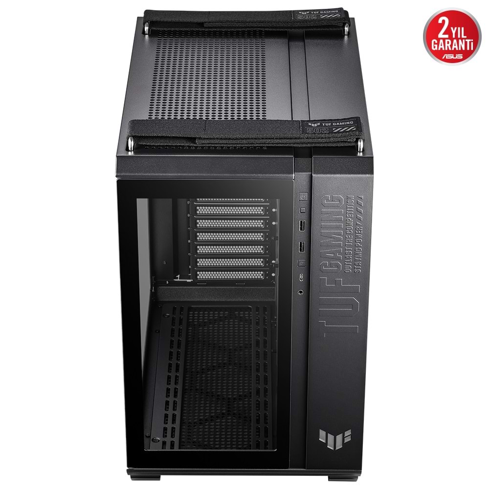 Asus TUF GAMING GT502 PLUS TG 4X A-RGB Fanlı Panaromik Temperli Cam Siyah ATX Gaming Kasa
