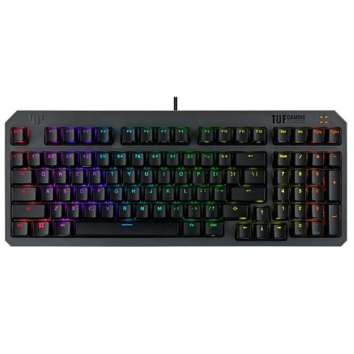 Asus TUF GAMING K3 RD/TR Gen II Red Switch Kablolu Türkçe RGB Optik Mekanik Gaming Klavye