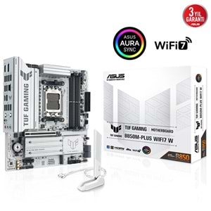 Asus TUF GAMING B850M-PLUS WI-FI 7 W DDR5 8000 MHz OC M.2 HDMI/DP/USB-C PCIe 5.0 AM5 mATX Anakart