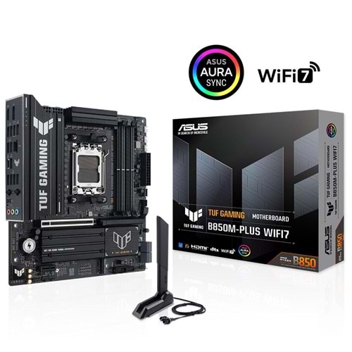 Asus TUF GAMING B850M-PLUS WI-FI 7 AMD B850 AM5 DDR5 8000 DP HDMI Anakart