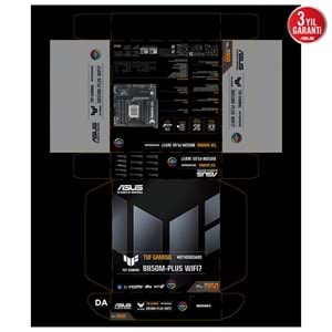Asus TUF GAMING B850M-PLUS WI-FI 7 AMD B850 AM5 DDR5 8000 DP HDMI Anakart