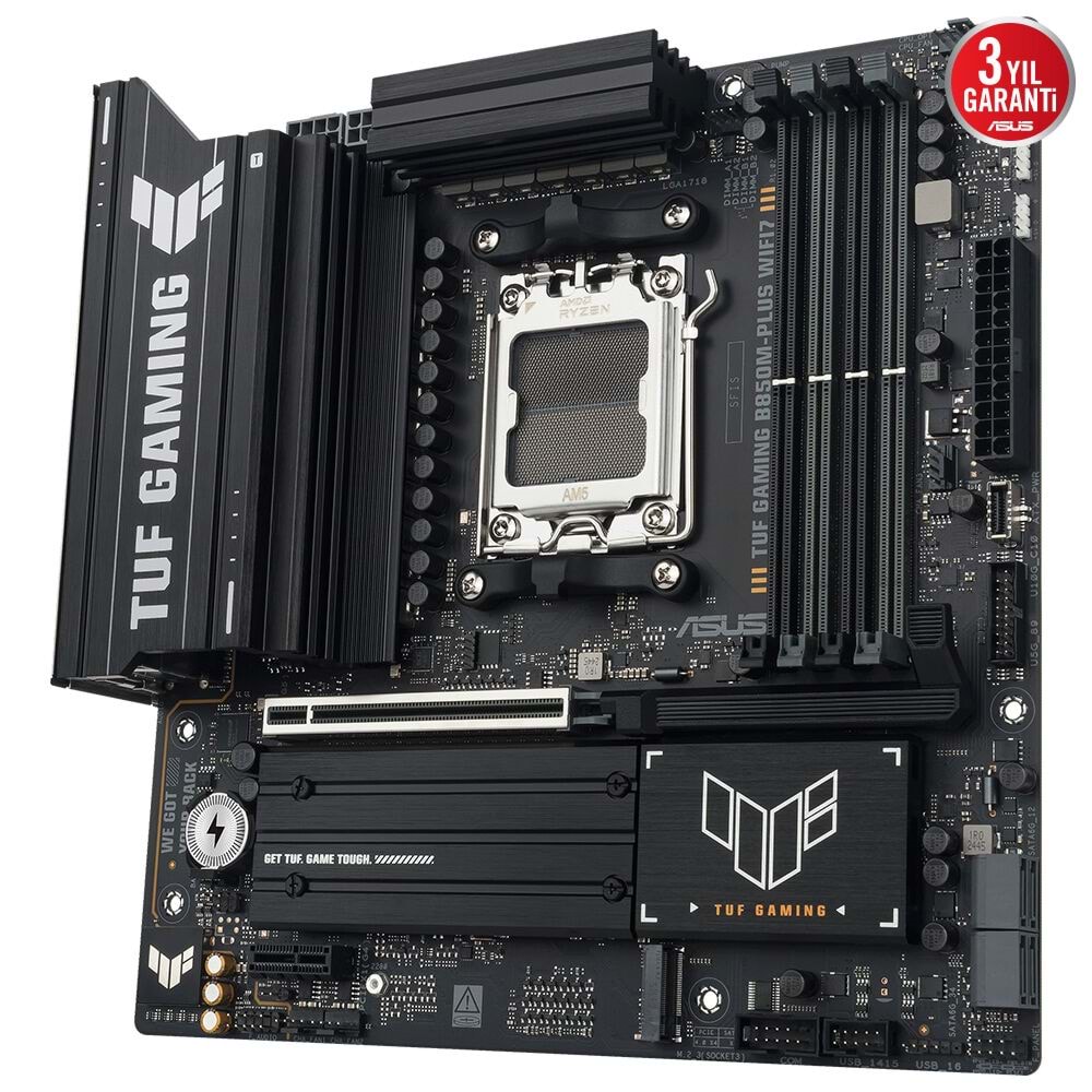 Asus TUF GAMING B850M-PLUS WI-FI 7 AMD B850 AM5 DDR5 8000 DP HDMI Anakart