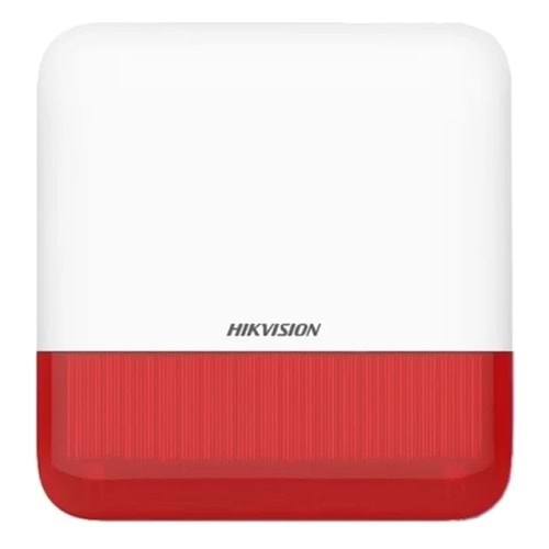 Hikvision DS-PS1-E-WE Kablosuz Dış Ortam Siren Kırmızı