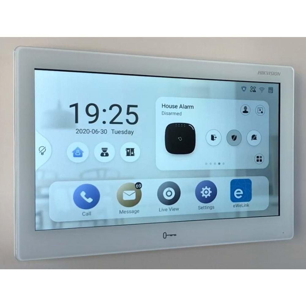 Hikvision DS-KH9510-WTE1(B) 10.1 IP İnterkom İç Ünite Wi-Fi Android Dokunmatik