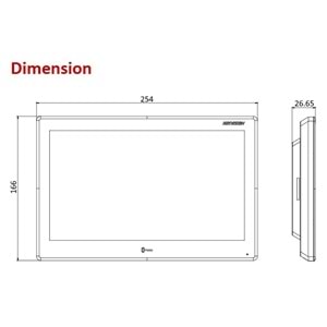Hikvision DS-KH9510-WTE1(B) 10.1 IP İnterkom İç Ünite Wi-Fi Android Dokunmatik