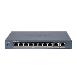 Hikvision DS-3E1310P-EI/M 8 Port 10/100 Mbps 2 Gigabit Uplink Port Akıllı PoE Switch