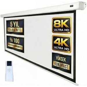 300x225 Motorlu Uzaktan Kumandalı Projeksiyon Perdesi