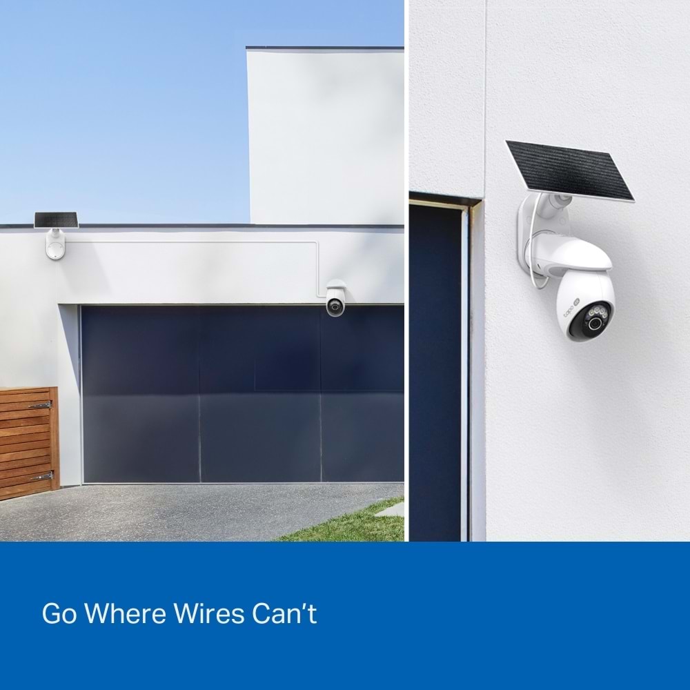 TP-Link TAPO C660 KIT 8 MP 360 Derece 4K Güneş Enerjili Gece Görüşlü IP Wi-Fi Güvenlik Kamerası