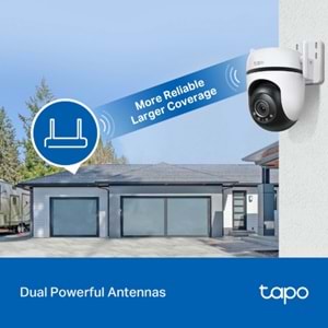 Tapo C520WS (Starlight Renkli) 2K Dış Ortam Wi-Fi Güvenlik Kamera (Pan/Tilt)