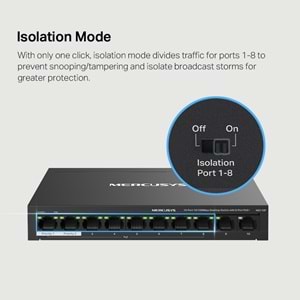 Tp-Link Mercusys MS110P 10 Port Desktop Switch