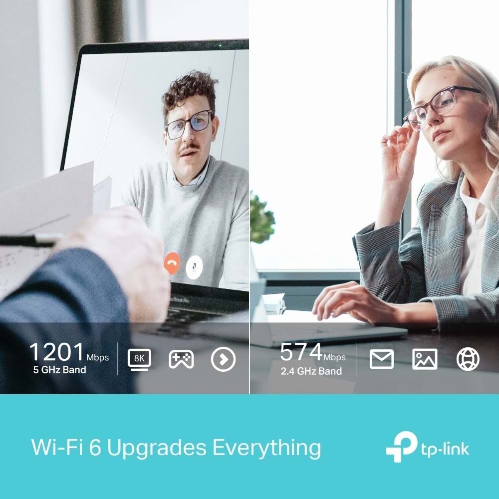 Tp-Link Archer TX20U AX1800 Dual Band Wi-Fi USB Adaptör