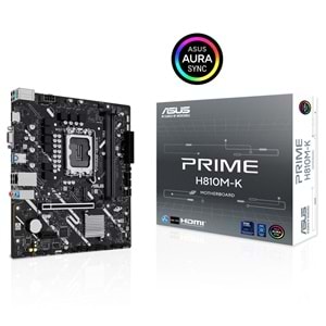 Asus PRIME H810M-K DDR5 M.2 USB3.2 HDMI/VGA PCI 4.0 Anakart