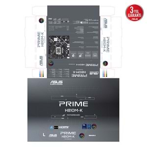 Asus PRIME H810M-K DDR5 M.2 USB3.2 HDMI/VGA PCI 4.0 Anakart