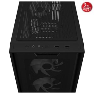 Asus A21 Plus ARGB Temperli Cam mATX Mid Tower Gaming Kasa Siyah