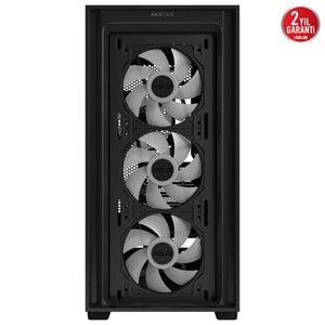 Asus A21 Plus ARGB Temperli Cam mATX Mid Tower Gaming Kasa Siyah