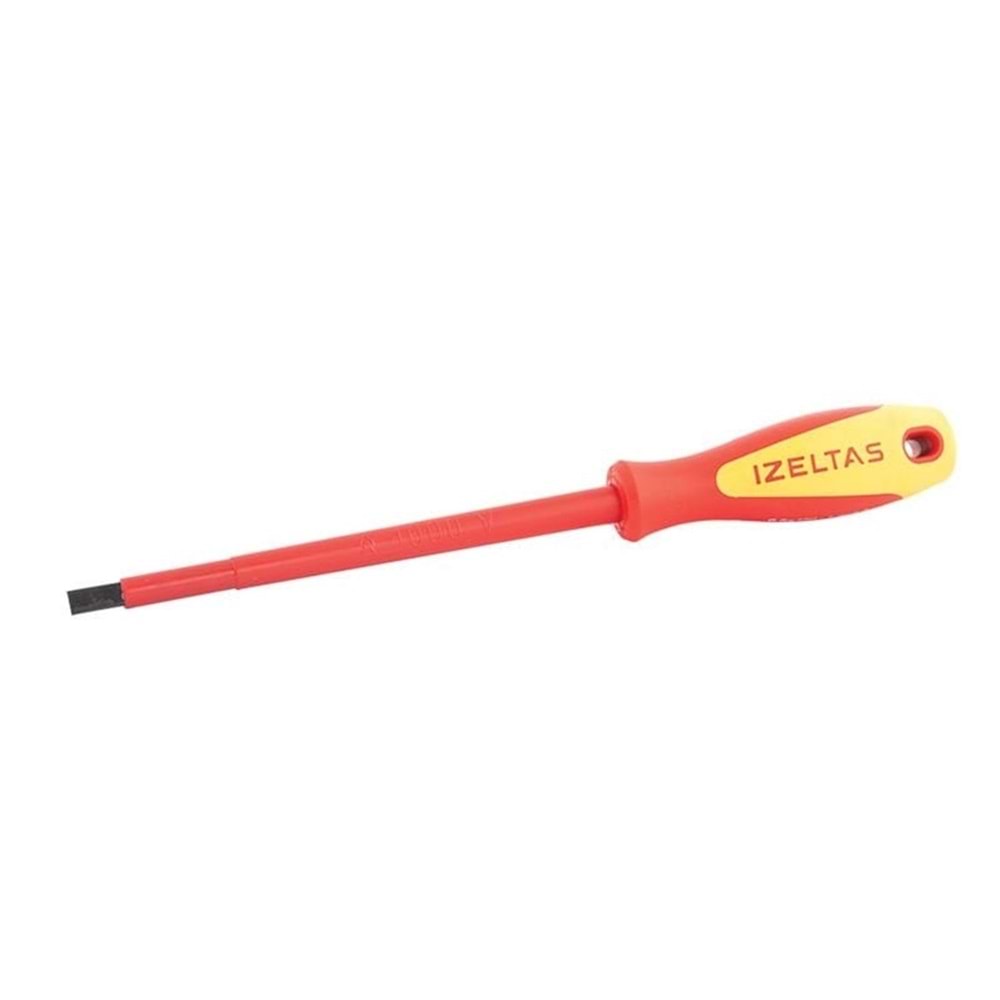 İzeltaş 4140 Düz İzoleli 1000 V 2.5 x 75 MM Tornavida 4140172575