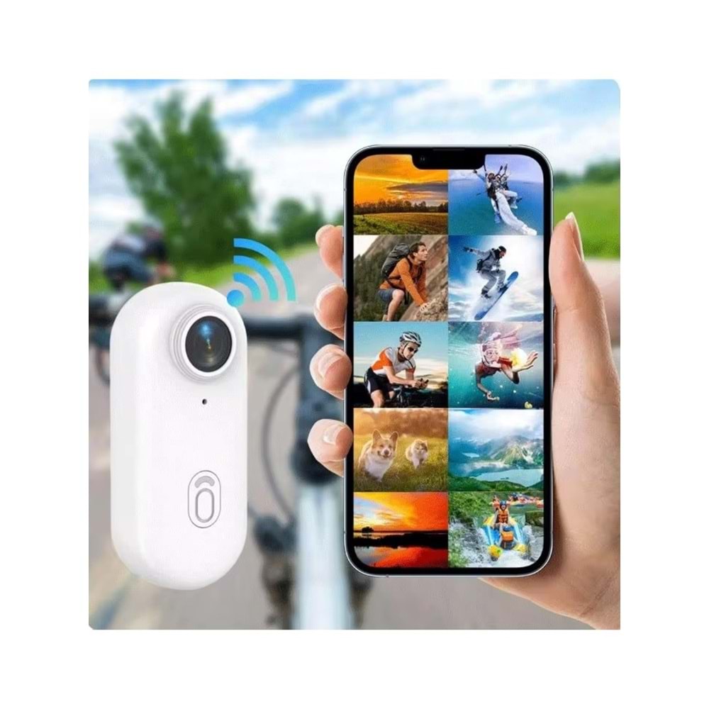 INOX-X605 2K Sport Yaka Kamerası (WiFi Üzerinden Akıllı Telefonla Eşleştirilir.)
