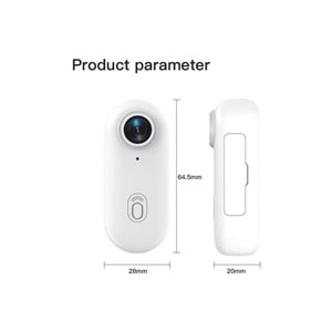 INOX-X605 2K Sport Yaka Kamerası (WiFi Üzerinden Akıllı Telefonla Eşleştirilir.)