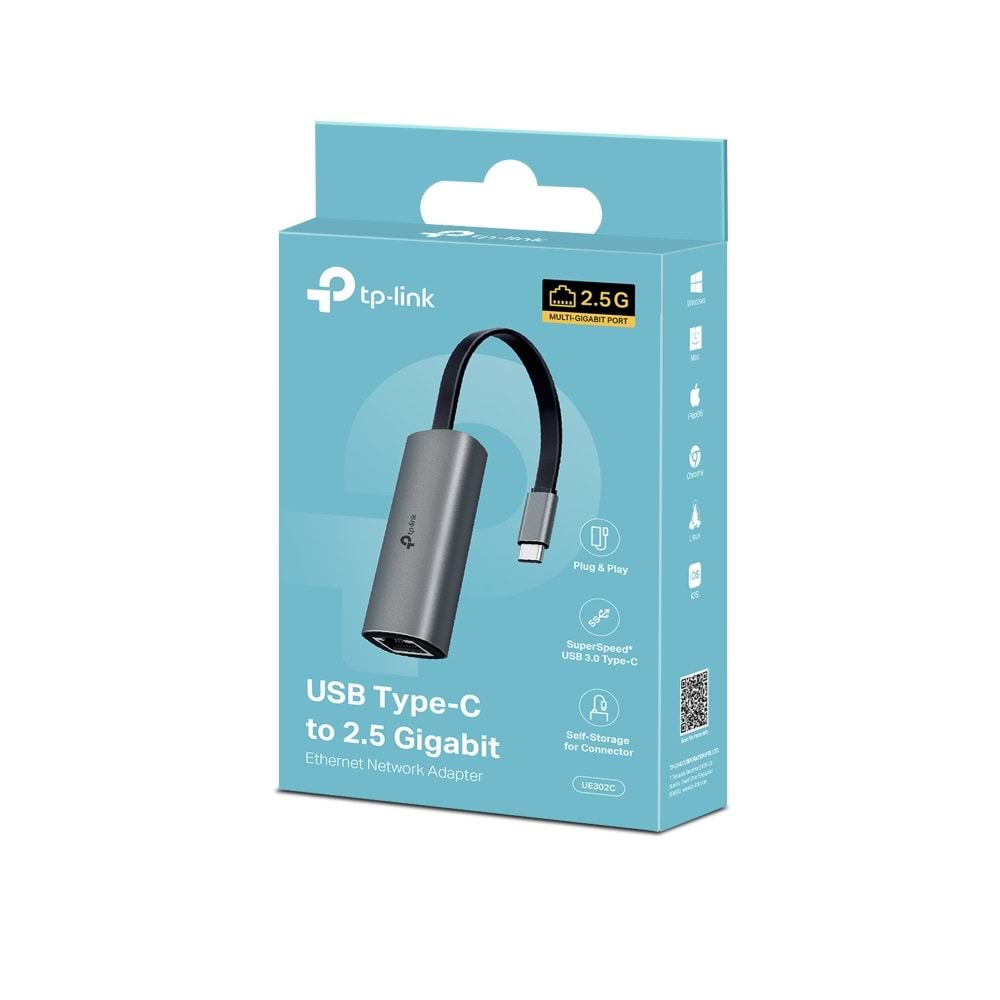 TP-Link UE302C USB Type-C to 2,5 Gigabit Ethernet Ağ Adaptörü