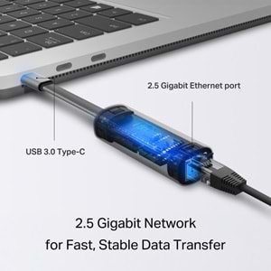 TP-Link UE302C USB Type-C to 2,5 Gigabit Ethernet Ağ Adaptörü
