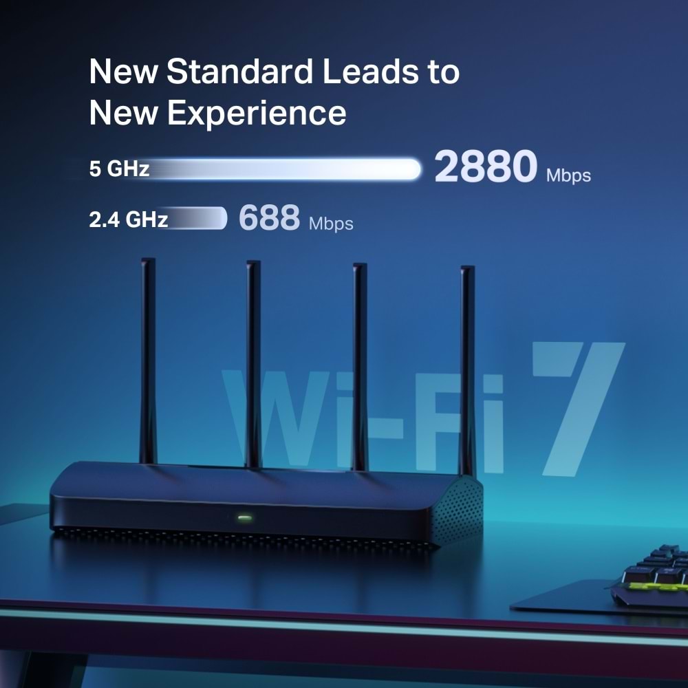 Mercusys MR27BE BE3600 Dual Band Wi-Fi 7 Router Yönlendirici