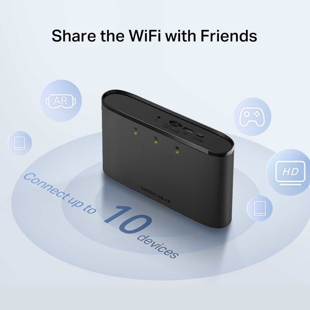 Mercusys MT110 4g Lte Şarjlı Taşınabilir Modem