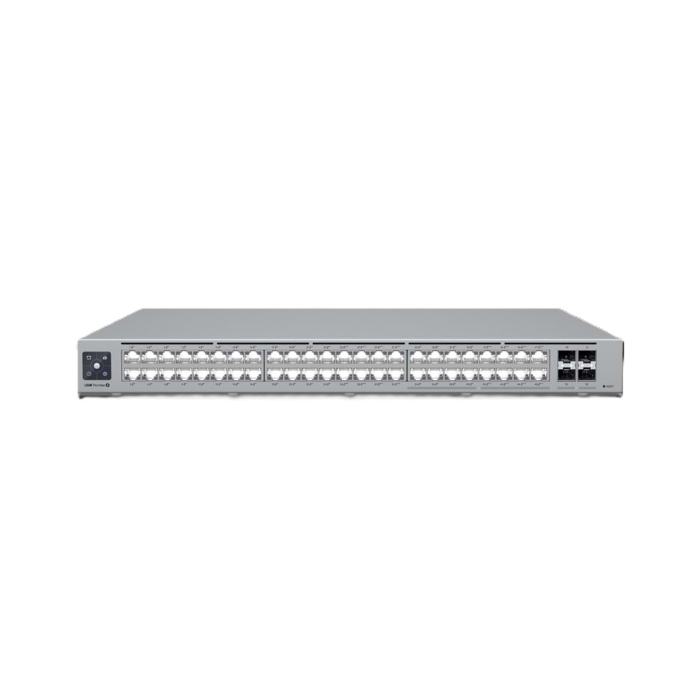 UBNT USW-Pro-Max-48-PoE 48 Port 10/100/1000 Mbps PoE++ 2.5G 4x10GSFP+ Yönetilebilir 720W Poe Switch