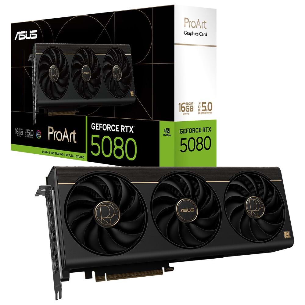 Asus PROART-RTX5080-O16G OC 16GB GDDR7 256Bit HDMI-DP-USB-C Ekran Kartı