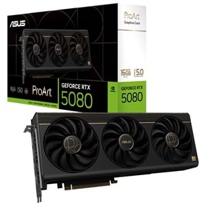 Asus PROART-RTX5080-O16G OC 16GB GDDR7 256Bit HDMI-DP-USB-C Ekran Kartı