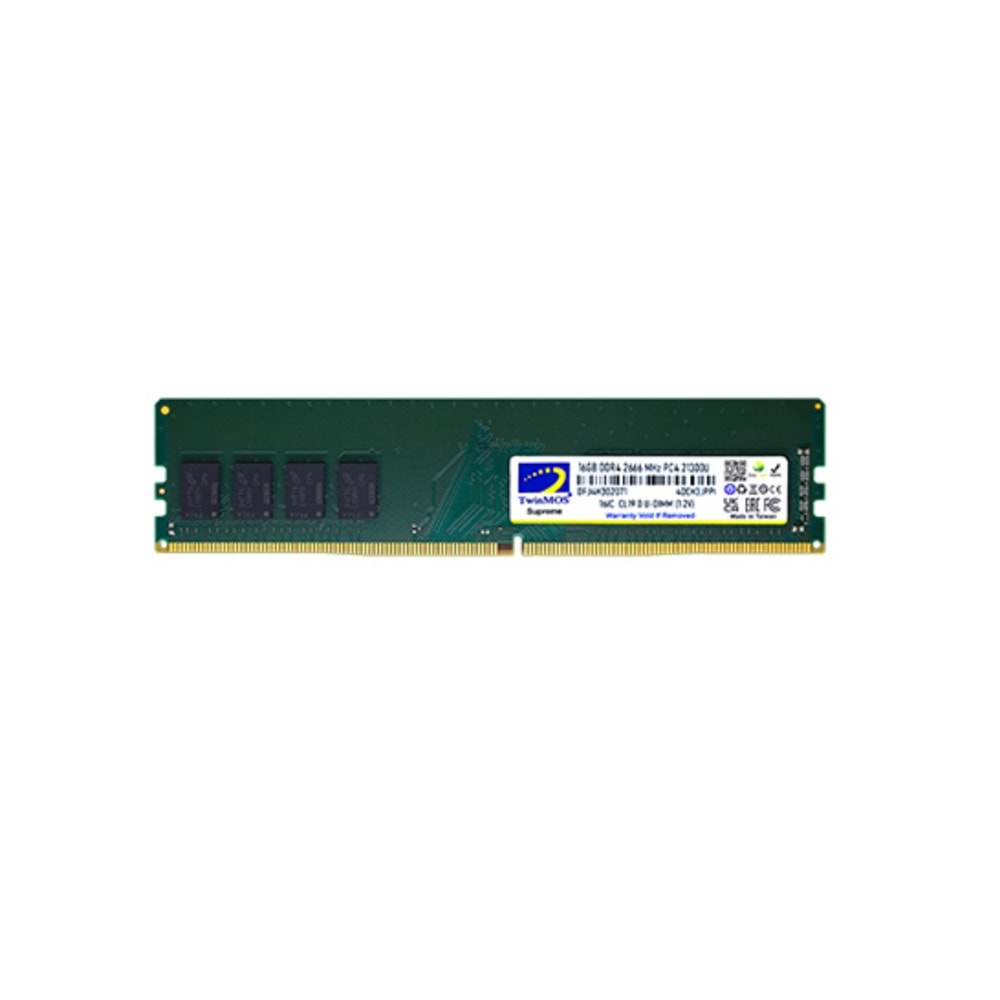 TwinMOS 16GB 2666MHz DDR4 U-DIMM CL19 Ram (MDD416GB2666DWO)