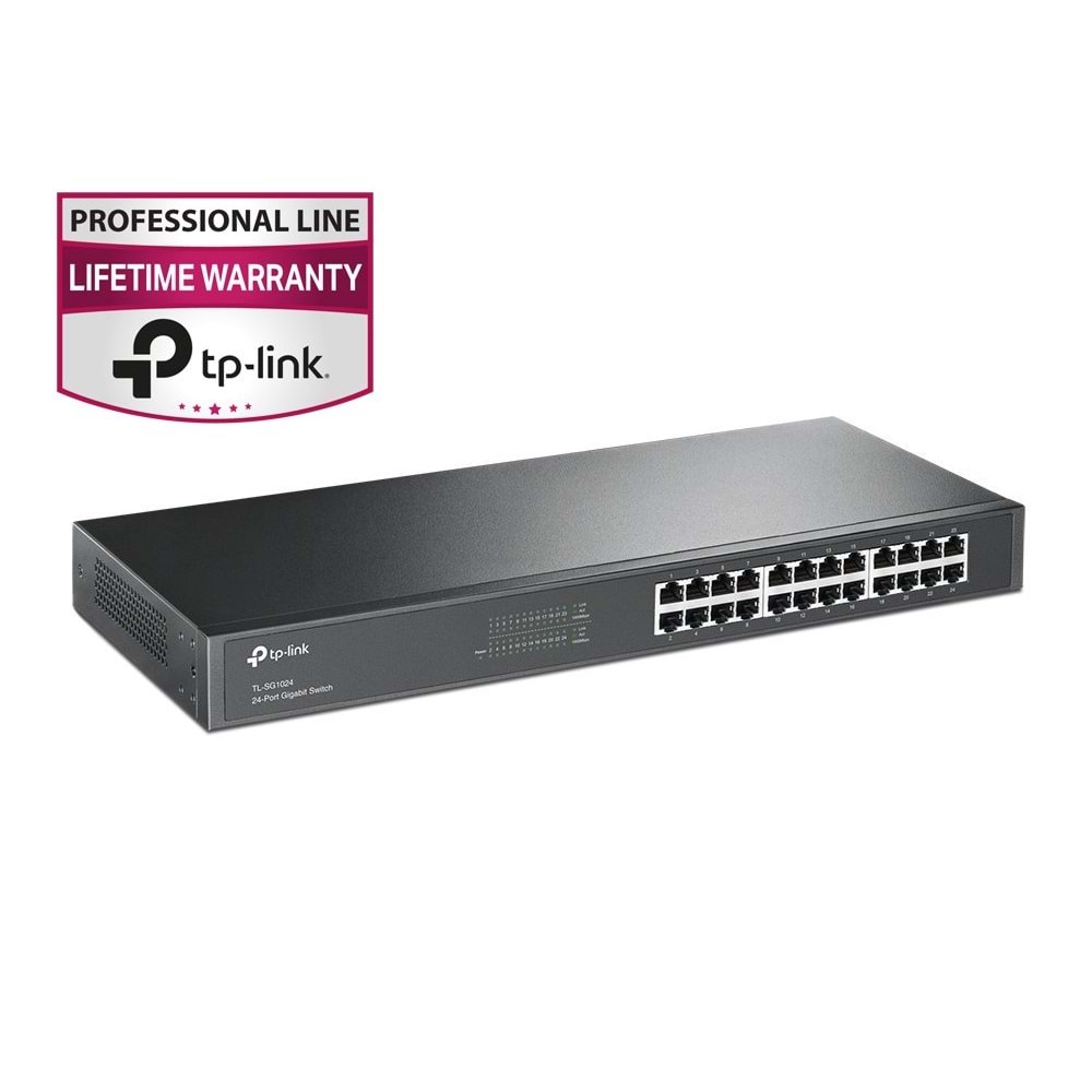 TP-Link TL-SG1024 24-Port 10/100/1000 Mbps Gigabit Rackmount Switch