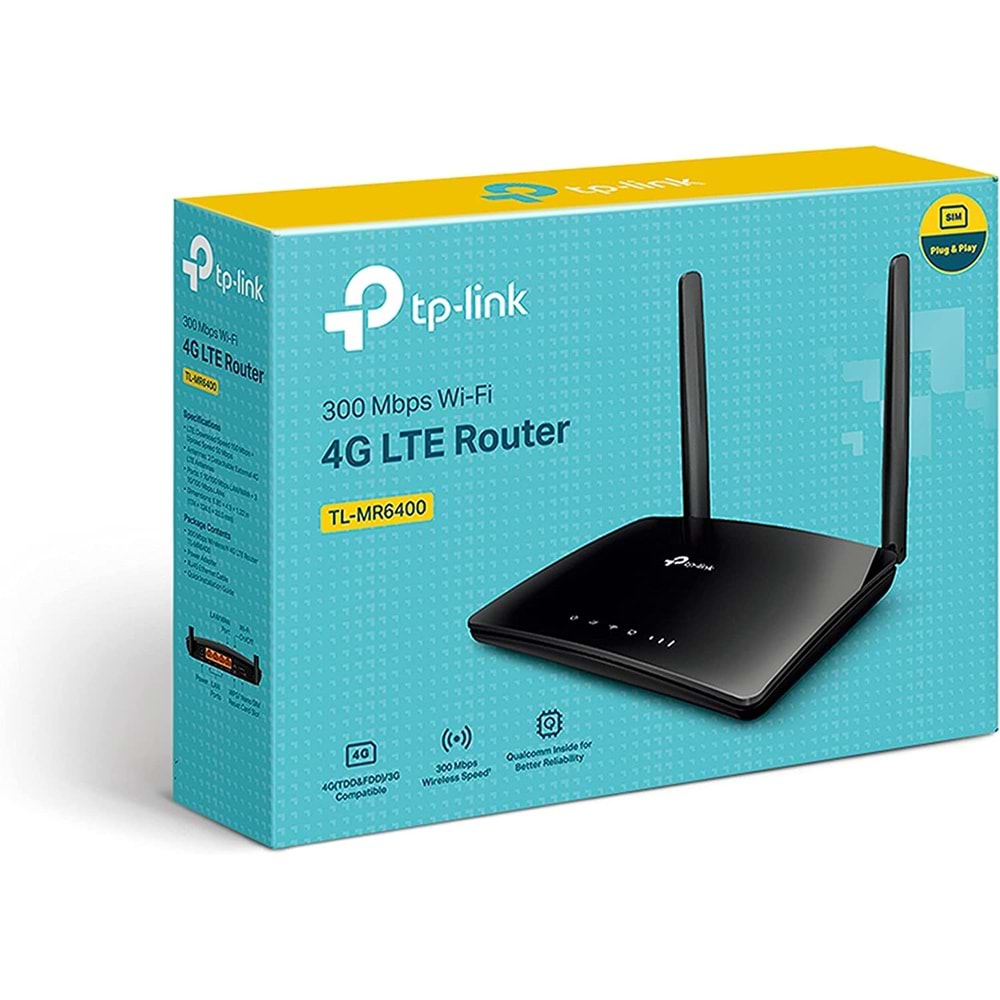 TP-Link TL-MR6400 Kablosuz 300Mbps 4G LTE Router