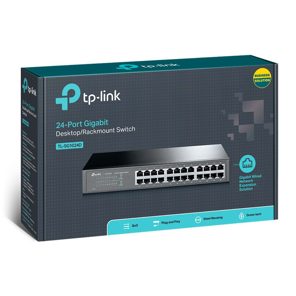 TP-Link TL-SG1024D 24 Port 1000Mbps Gigabit Rackmount Switch