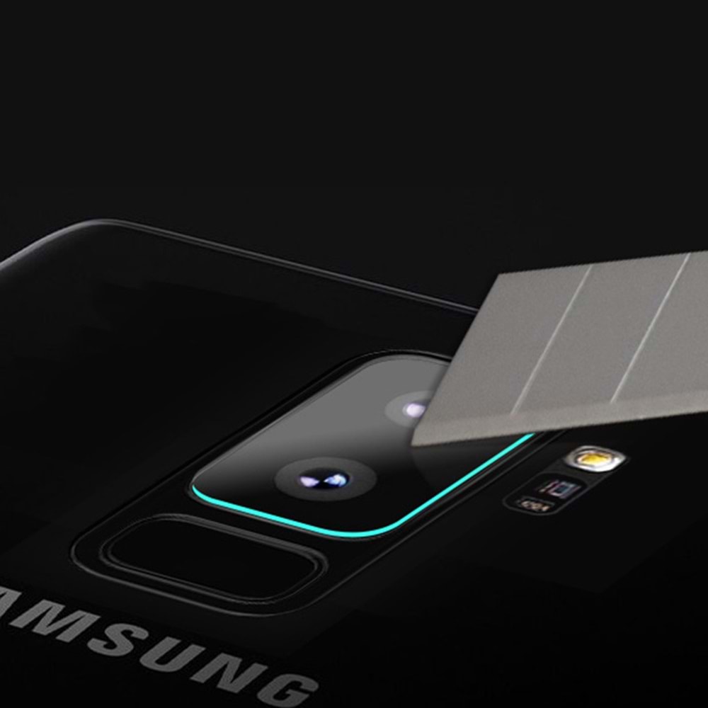 Samsung Galaxy S8 / S8 Plus Şeffaf Kamera Lensi Koruyucu 2 Adet