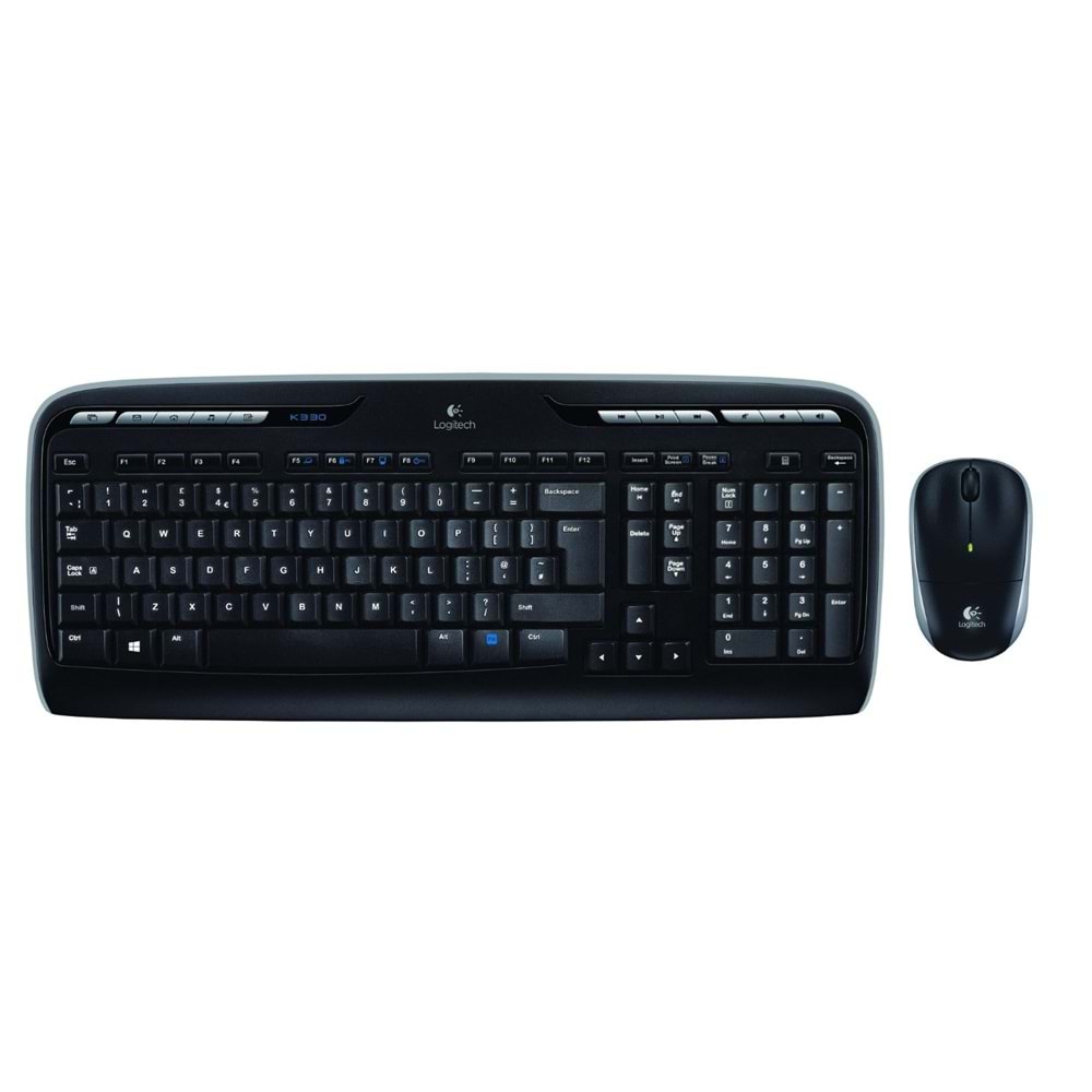 Logitech MK330 Multimedya Kablosuz Q Klavye Mouse Set
