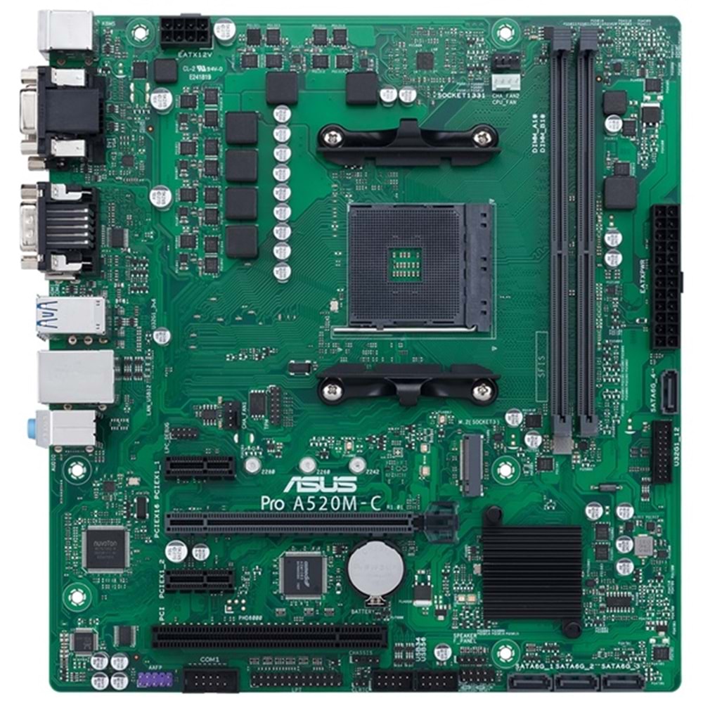 Asus Pro A520M-C/CSM AMD A520 4600 MHz (OC) DDR4 Soket AM4 mATX Anakart