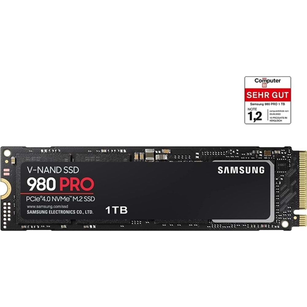 Samsung 980 PRO SSD 1TB NVMe M.2 PCIe Gen 4.0 7000/5000MB/s MZ-V8P1T0BW