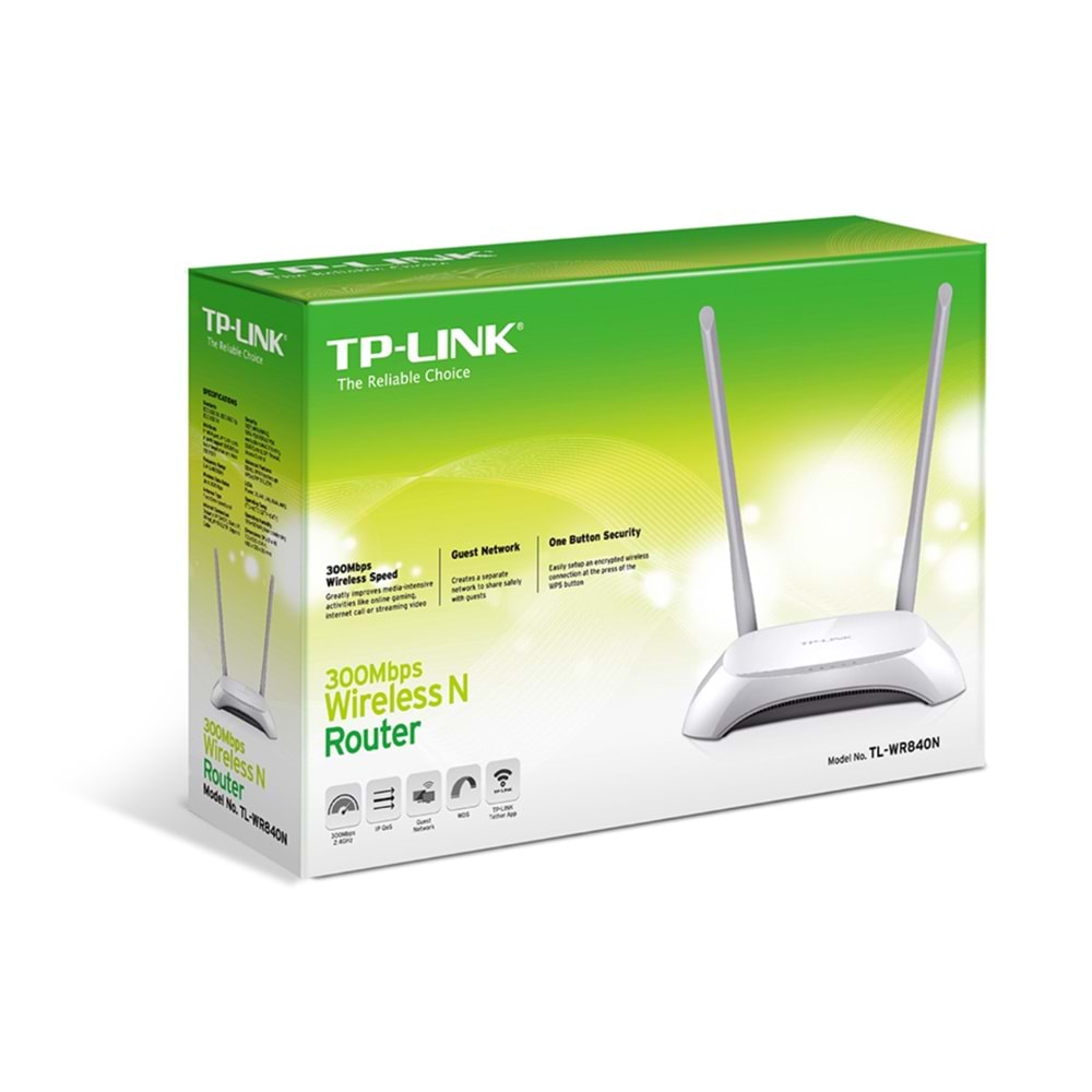 TP-Link TL-WR840N 300 Mbps 2.4 Ghz Kablosuz N Router