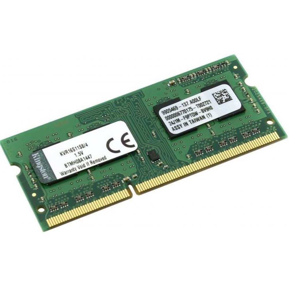 Kingston 4GB 1600MHz DDR3 Notebook Ram CL11 1.5V KVR16S11S8/4WP
